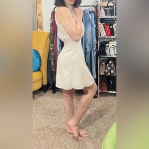 Empire waist layered mini sundress